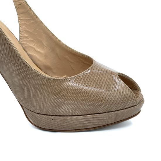 Босоножки Left&amp;Right бежевые из лакированной кожи - фото 6, Y107 LR