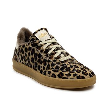 Кеды NILA&amp;NILA леопардовые кожаные &quot;пони&quot; с мехом - фото 2, MAS121M NIL LEO