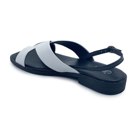 Босоножки CV COVER бело-черные кожаные - фото 3, 1337-11 COV