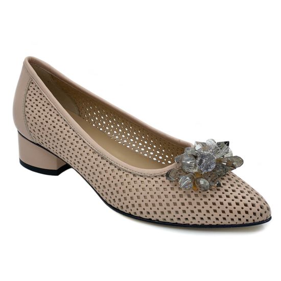 Туфли Donna Soft пастельно-розовые кожаные - фото 2, 