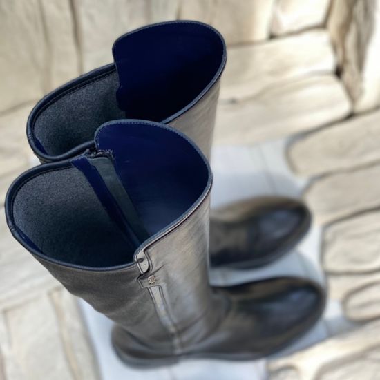 Сапоги Donna Soft черные кожаные евромех - фото 15, 