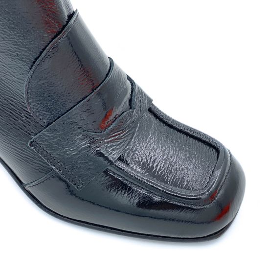 Ботильоны Mimmu черные из лакированной кожи демисезонные - фото 6, F808K4 MIM NERO