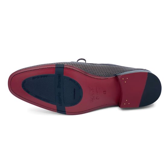 Туфли Mario Bruni кожаные перфорированные коричневые - фото 4, 