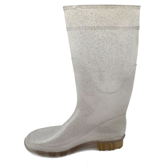 Сапоги резиновые G&amp;G бело-золотые - фото 2, 