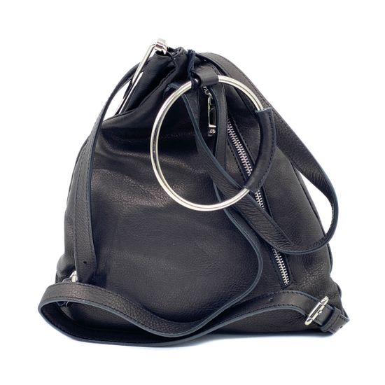 Рюкзак Renato Angi черный кожаный - фото 3, 