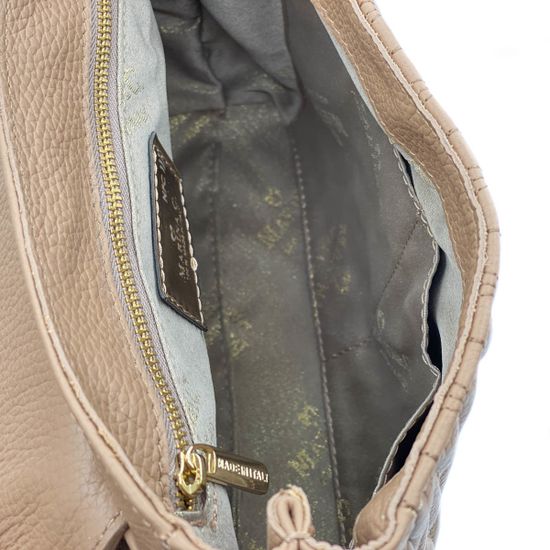 Сумка Marina Creazioni бежевая кожаная - фото 5, 