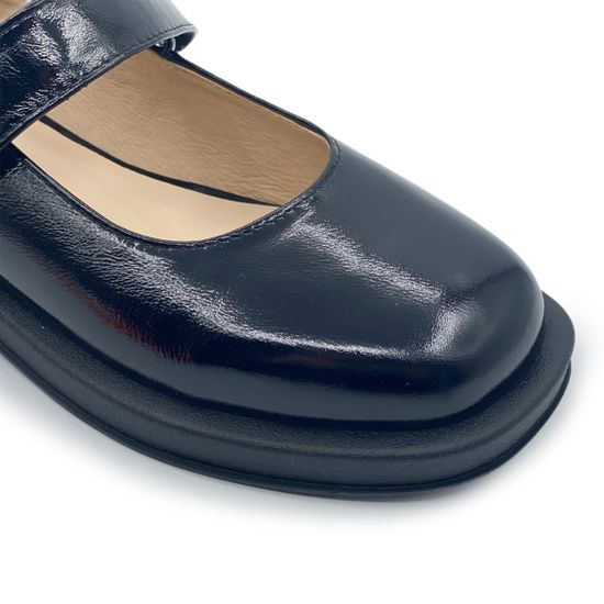 Туфли с ремешком CV COVER черные лакированные - фото 6, 142-1 COV LAK NERO