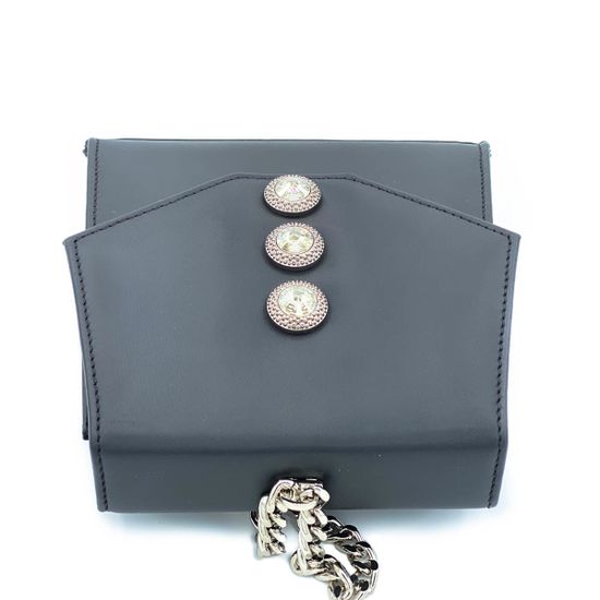 Сумочка Marina Creazioni черная кожаная маленькая - фото 4, B5362 MC NERO