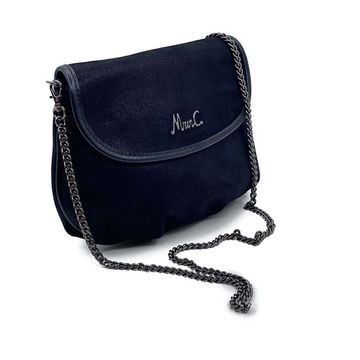 Клатч Marina Creazioni черный замша/кожа - фото 2, B6923 MC