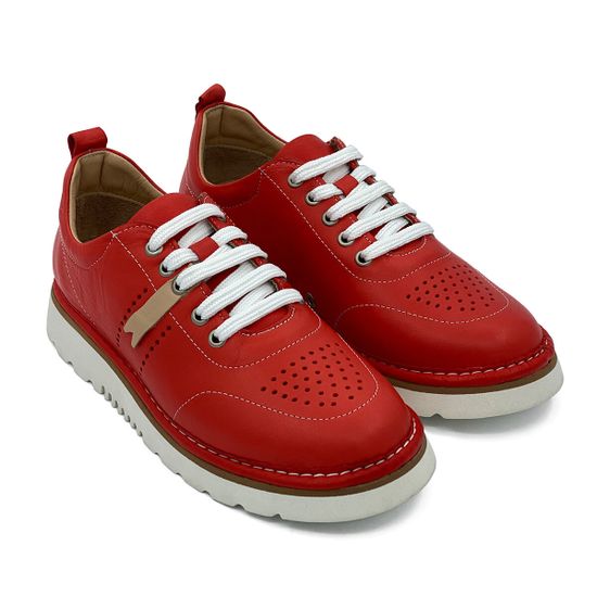 Полуботинки Lab Milano летние красные кожаные - фото 8, 510 LAB ROSSO