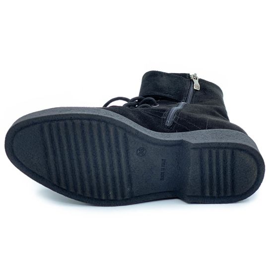 Ботинки Giorgio Piergentili черные замшевые МЕХ - фото 4, 