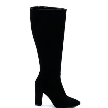 Сапоги Isabelle черные замшевые байка - фото 1, A327 ISAB