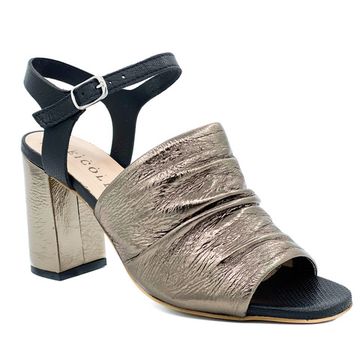 Босоножки Dei Colli черно-золотые - фото 2, 1MORE112 DC ORO