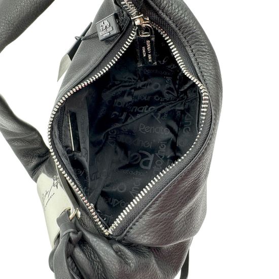 Сумка Renato Angi черная кожаная - фото 5, 3401281 RA NERO