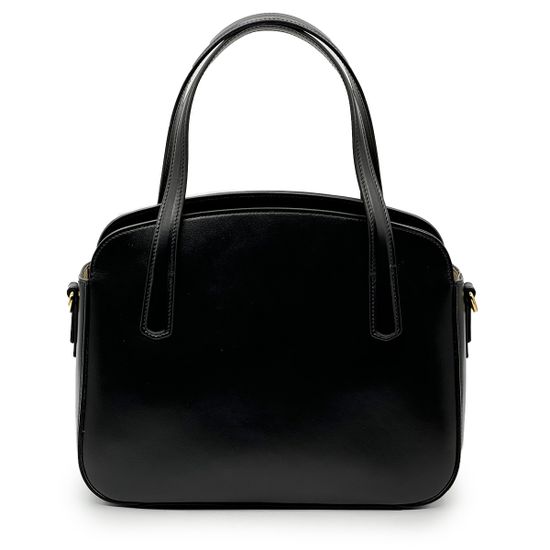 Сумка Valentino Orlandi черная кожаная - фото 3, 7211 VO NERO