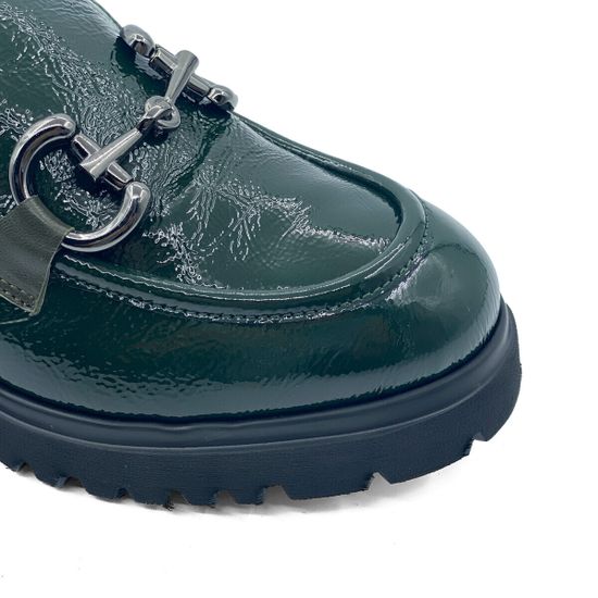 Лоферы Donna Soft зеленые наплак демисезонные - фото 6, DS1881 DS VERDE