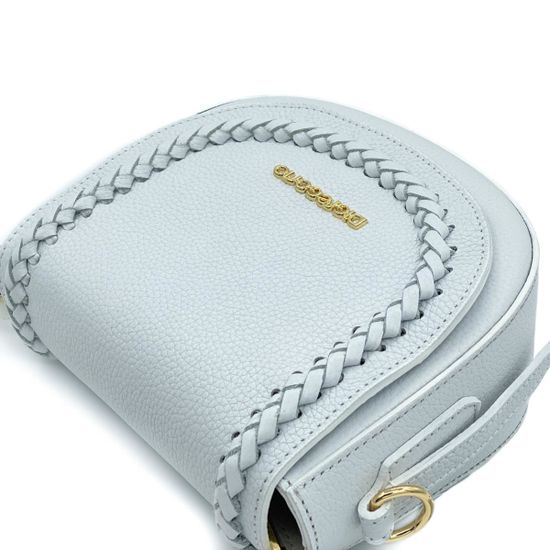 Клатч Di Gregorio белый кожаный - фото 4, 