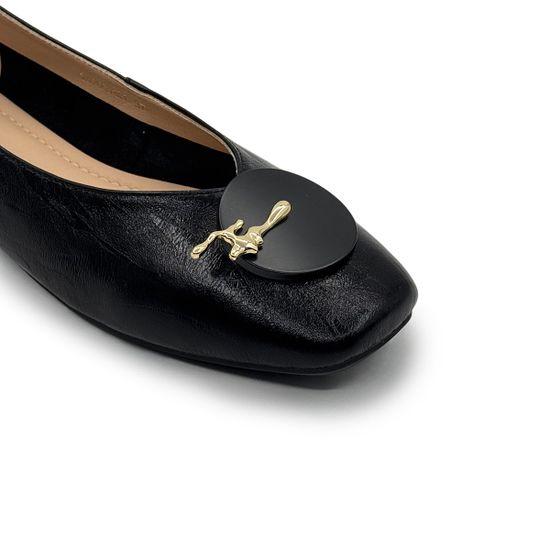 Балетки TUFFONI черные кожаные - фото 6, 2425018LL TUF NERO