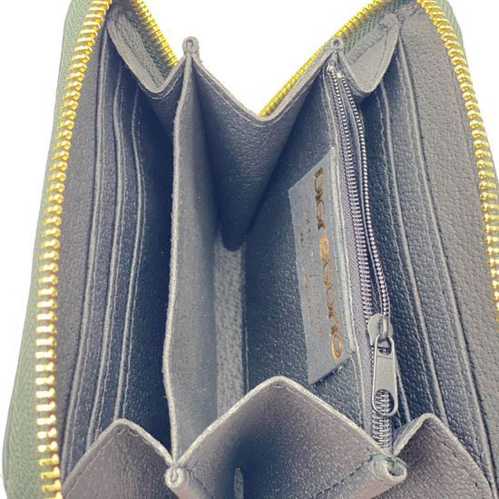 Сумка Di Gregorio зеленая кожаная - фото 8, 