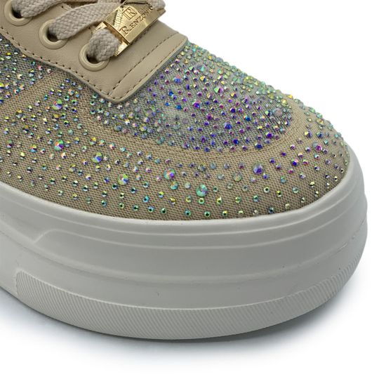 Кеды Ilasio Renzoni бежевые кожа/замша - фото 6, 