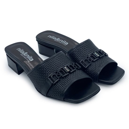 Мюли NIL&amp;NILA черные кожаные - фото 7, CM1030 NIL NERO