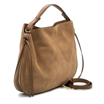 Сумка Loristella рыжая замшевая - фото 2, 3032 LS CUOIO