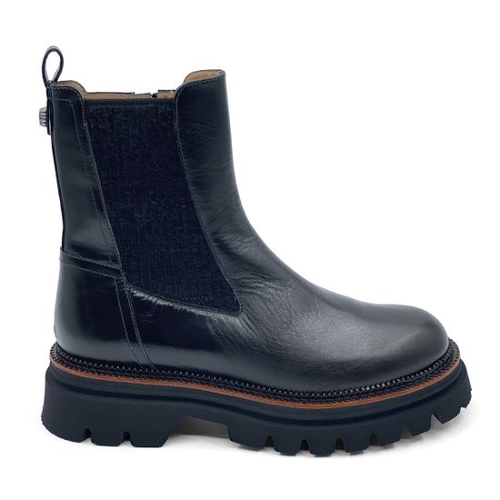 Ботинки Челси Mot Cle черные кожаные демисезонные - фото 1, 