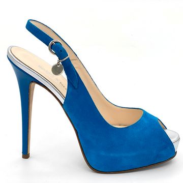 Босоножки Rosso&amp;Nero замшевые синие - фото 1, 3498 RN BLU