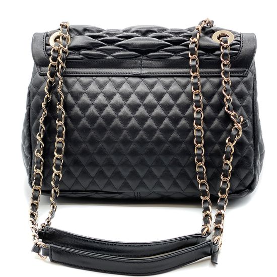 Сумка женская Valentino Orlandi черная кожаная - фото 3, 