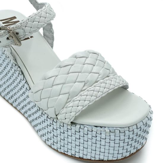 Босоножки Mimmu белые кожаные - фото 6, FGODIVA-5 MIM BIANCO