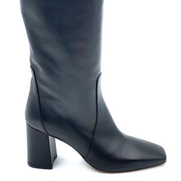 Сапоги Tiffi черные кожаные демисезонные - фото 2, Q543/70V TI NERO