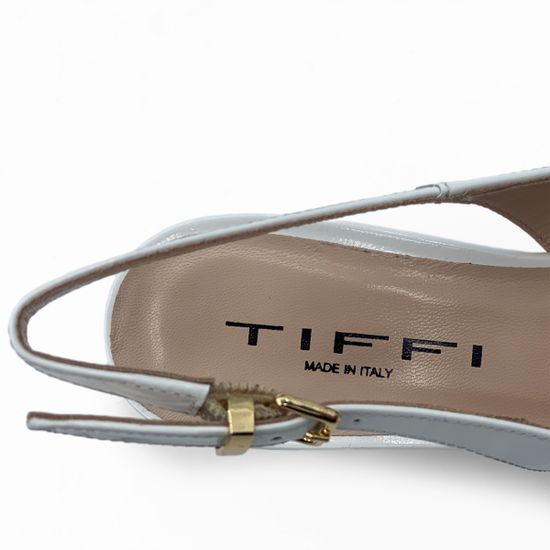 Туфли слингбэк Tiffi лакированная кожа белые - фото 7, TF26/50 TI BIANCO