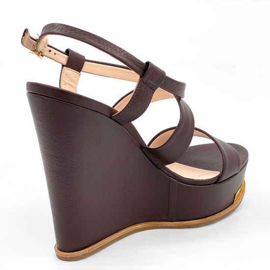 Босоножки Tiffi коричневые кожаные - фото 3, 451/Z90G TI MORO