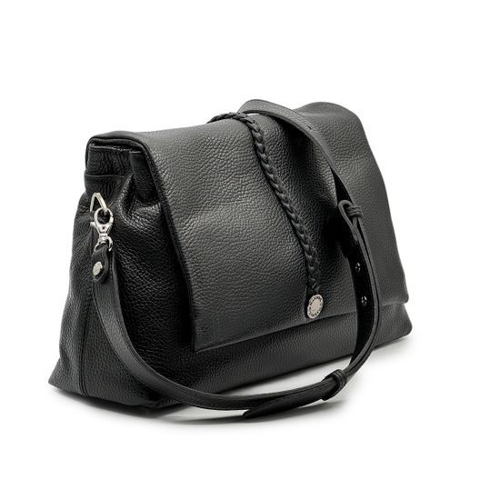 Сумка Marina Creazioni черная кожаная - фото 2, B6962 MC NERO