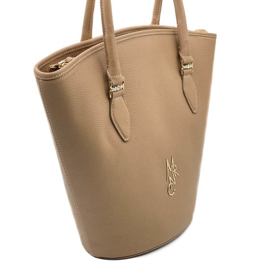 Сумка Marina Creazioni бежевая кожаная - фото 2, 