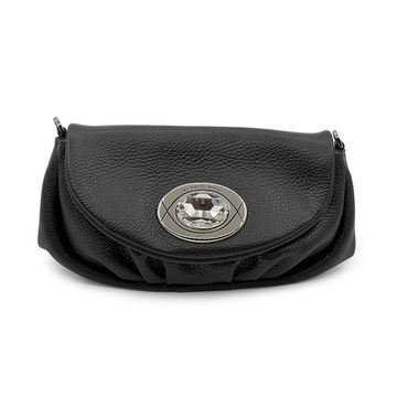 Сумка Renato Angi черная кожаная с цепью и ремнем - фото 1, 3353801 RA NERO