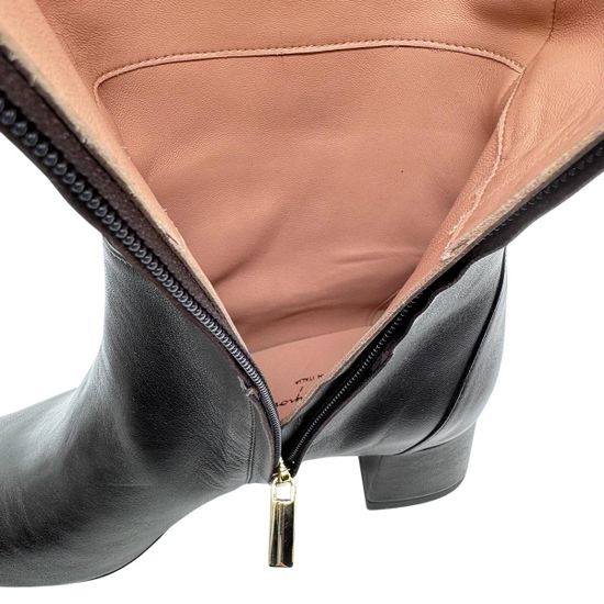 Сапоги Giorgio Brato Zamponi темно-коричневые кожаные демисезонные - фото 6, 8396 GB