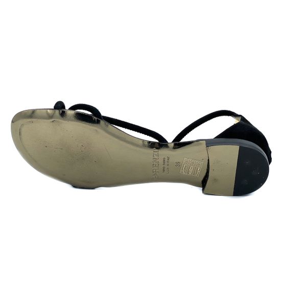 Босоножки Renzi замшевые черные - фото 4, 