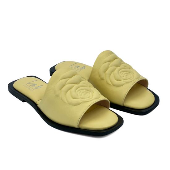 Мюли Lab Milano желтые кожаные - фото 7, 030223 LAB GIALLO