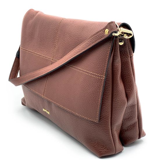 Сумка Ripani коричневая кожаная - фото 2, 