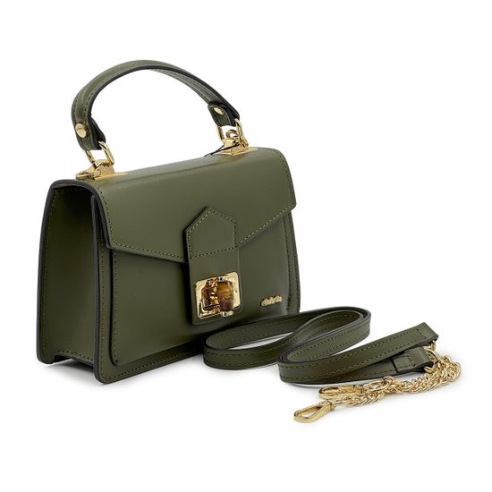 Сумка NILA&amp;NILA зеленая кожаная - фото 2, BNN7041 NIL VERDE