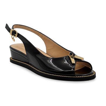 Босоножки ilasio Renzoni черные лакированная кожа - фото 2, H6590 IR NERO