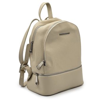 Сумка-рюкзак Di Gregorio бежевая &quot;Latte&quot; кожаная - фото 2, 8509 DG LATTE