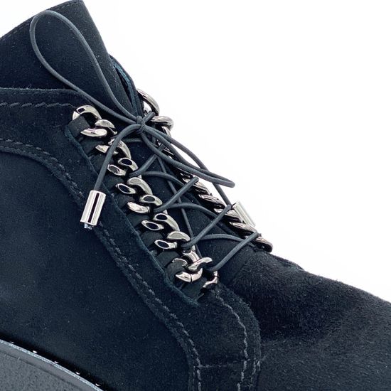 Ботинки Mara черные замшевые МЕХ - фото 5, 