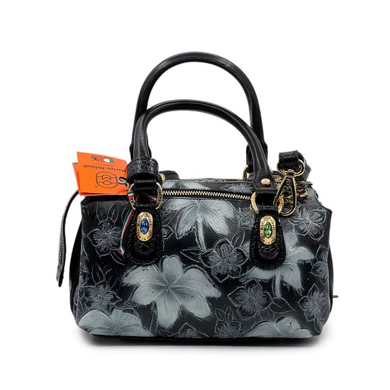 Сумка Marino Orlandi белая/черная кожаная - фото 3, 4961 MO BIANCO/NERO