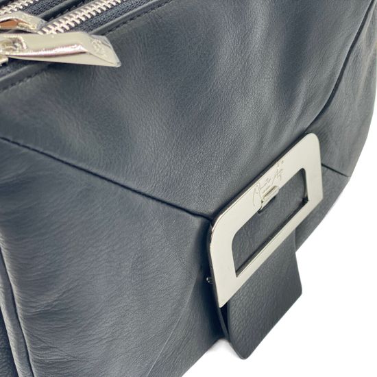 Сумка Renato Angi черная кожаная - фото 4, 