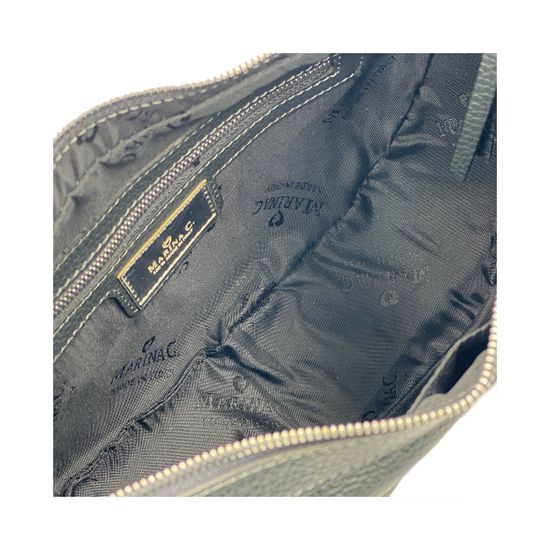 Сумочка-банан Marina Creazioni серая кожаная - фото 5, B5934 MC GRIGIO