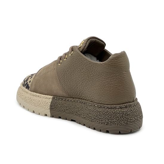 Полуботинки NILA&amp;NILA бежевые кожа/замша &quot;леопард&quot; - фото 3, NO9006 NIL BEIGE