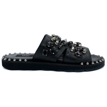 Шлепанцы Mimmu черные камни - фото 1, ONDAJ1 MIM