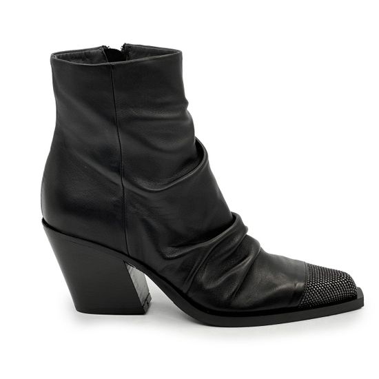 Ботинки казаки FRU.IT черные кожаные демисезонные - фото 1, 8852 FR